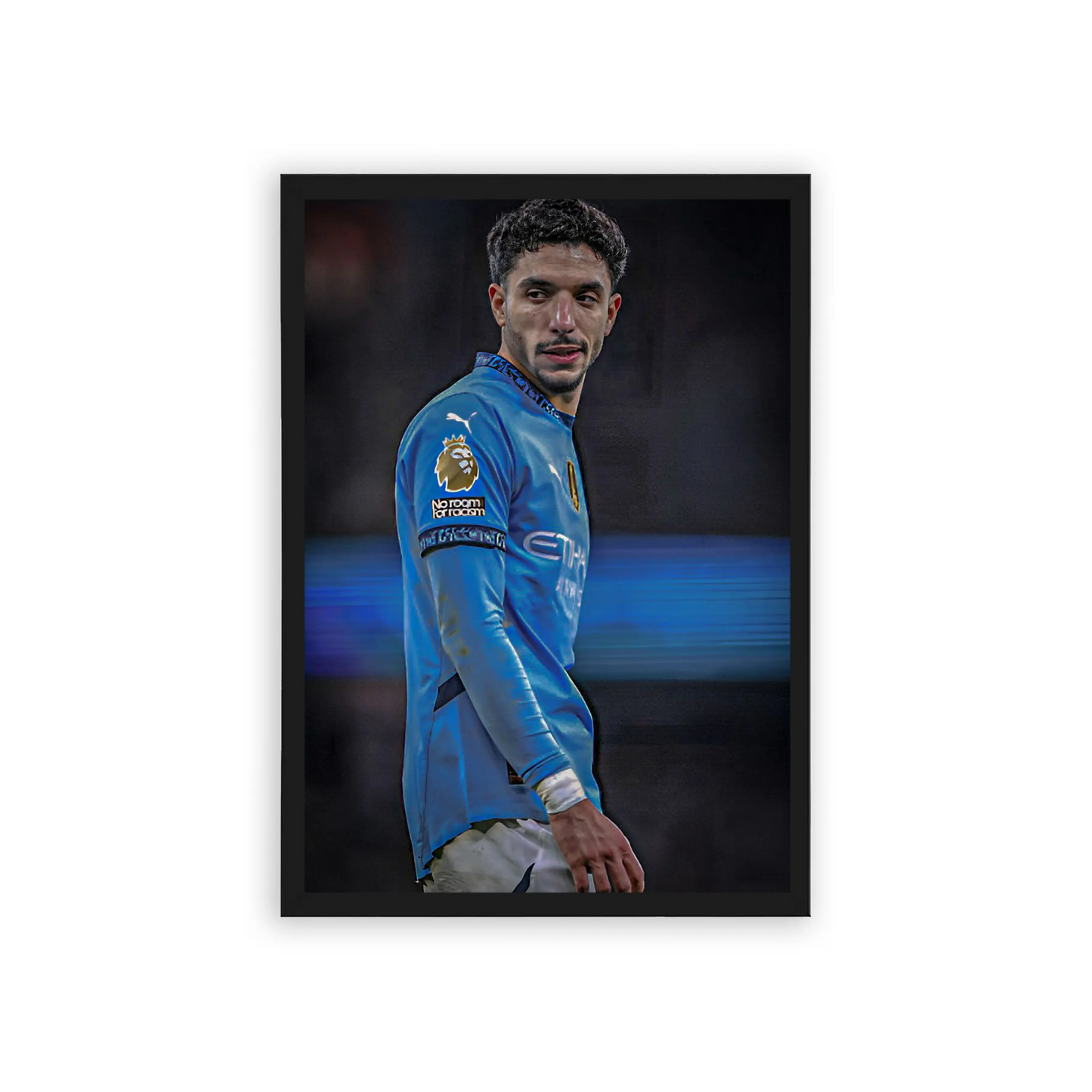 Omar Marmoush 'Skill. Speed. Goals.' Framed Poster