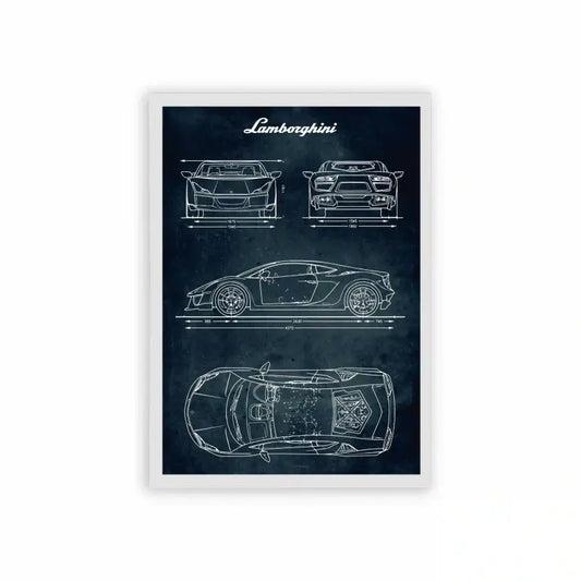 Lamborghini Aventador 'Blueprint of a Legend' Frame