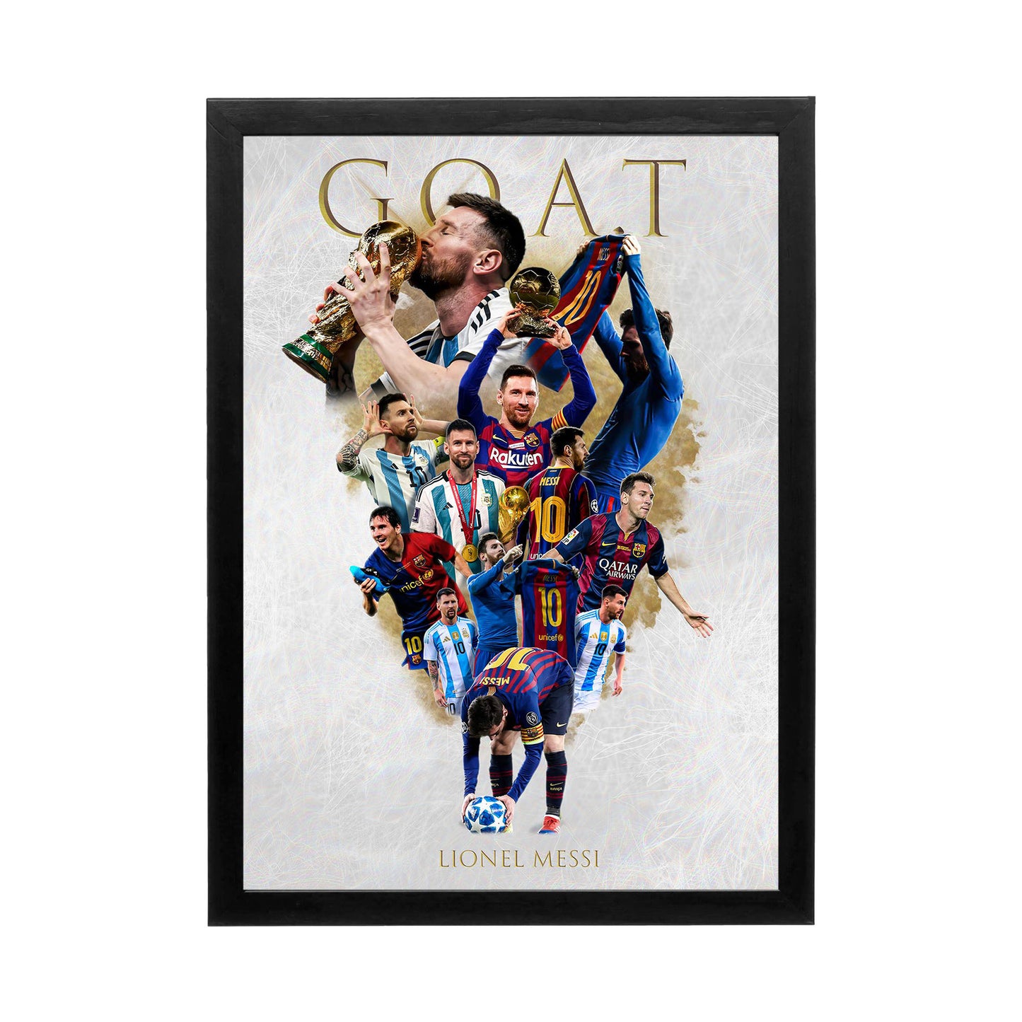 Messi 'The GOAT Collage' Frame