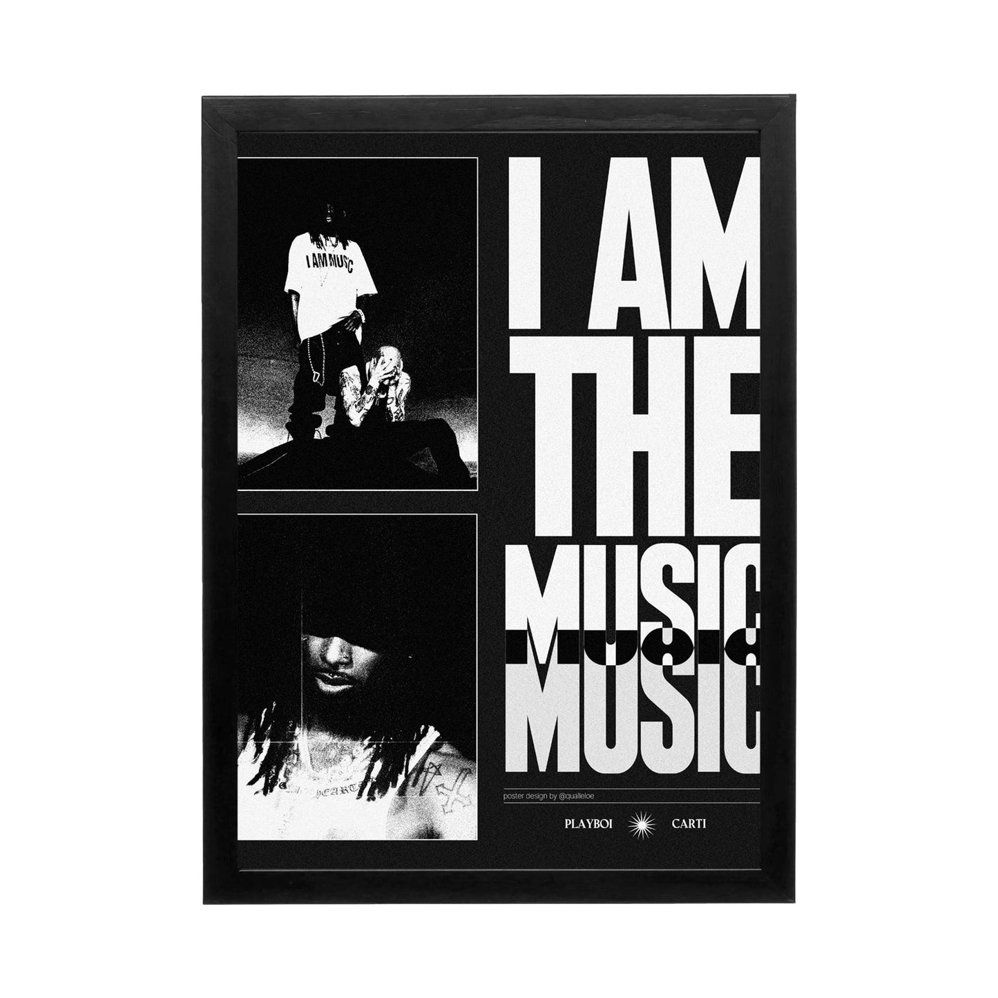 PLAYBOI CARTI 'Monochrome Essence' Frame