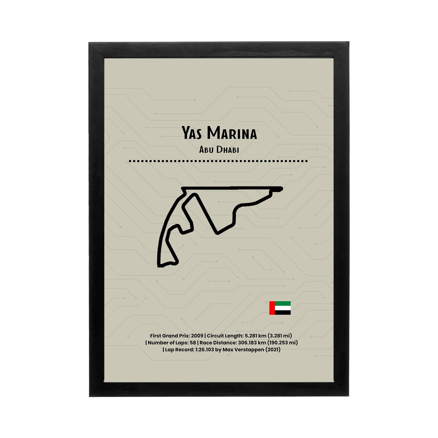Yas Marina 'Circuit Heritage' Frame