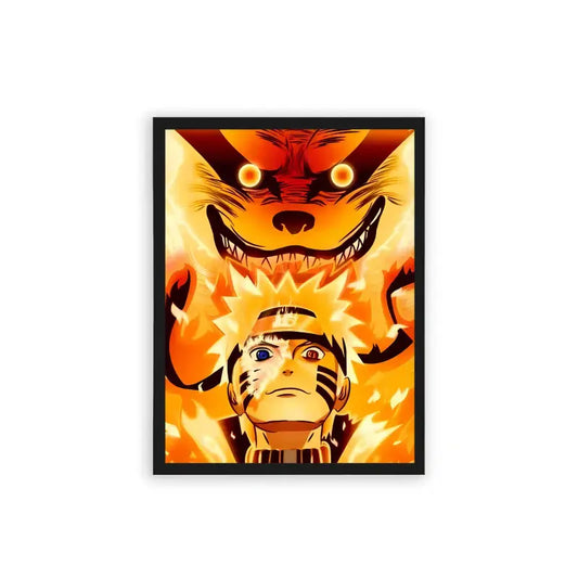 Naruto 'Spirit of the Fox' Framed Poster Black Hard Fiber