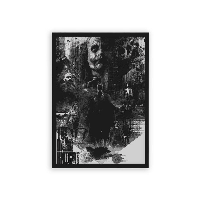 Batman 'Joker's Destruction' Framed Poster Black Hard Fiber