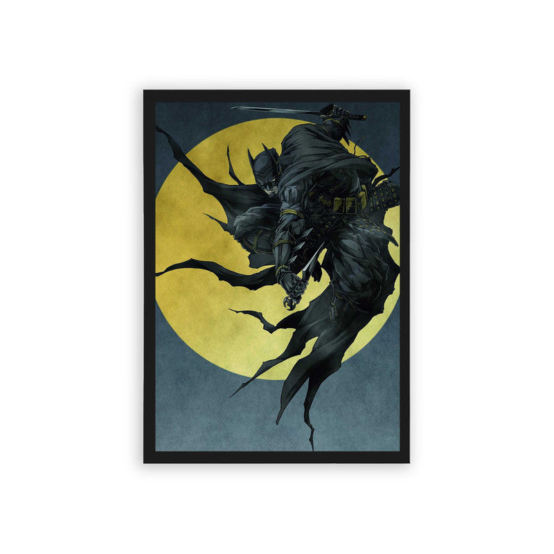 Batman 'Shadow Over the City' Framed Poster Black Hard Fiber