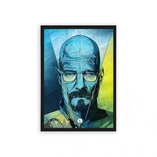 Breaking Bad 'From Teacher To Tyrant' Framed Poster Black Hard Fiber