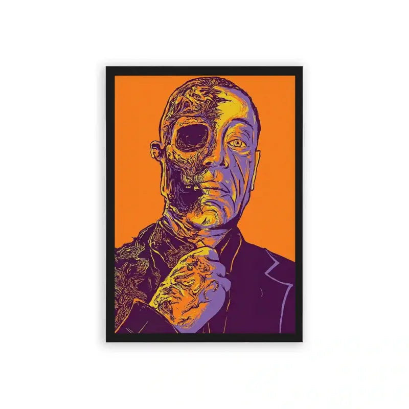 Breaking Bad 'The End of Fring' Framed Poster Black Hard Fiber