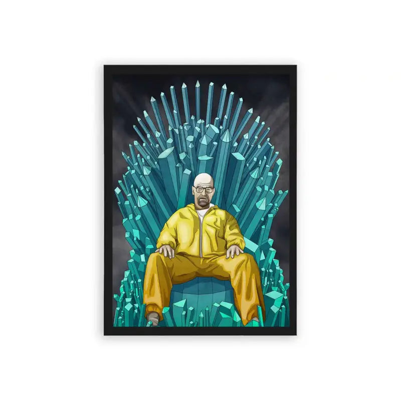 Breaking Bad 'The Blue Empire Rises' Framed Poster Black Hard Fiber