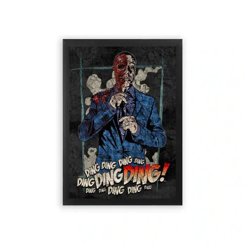 Breaking Bad 'Face Off' Framed Poster Black Premium Wood