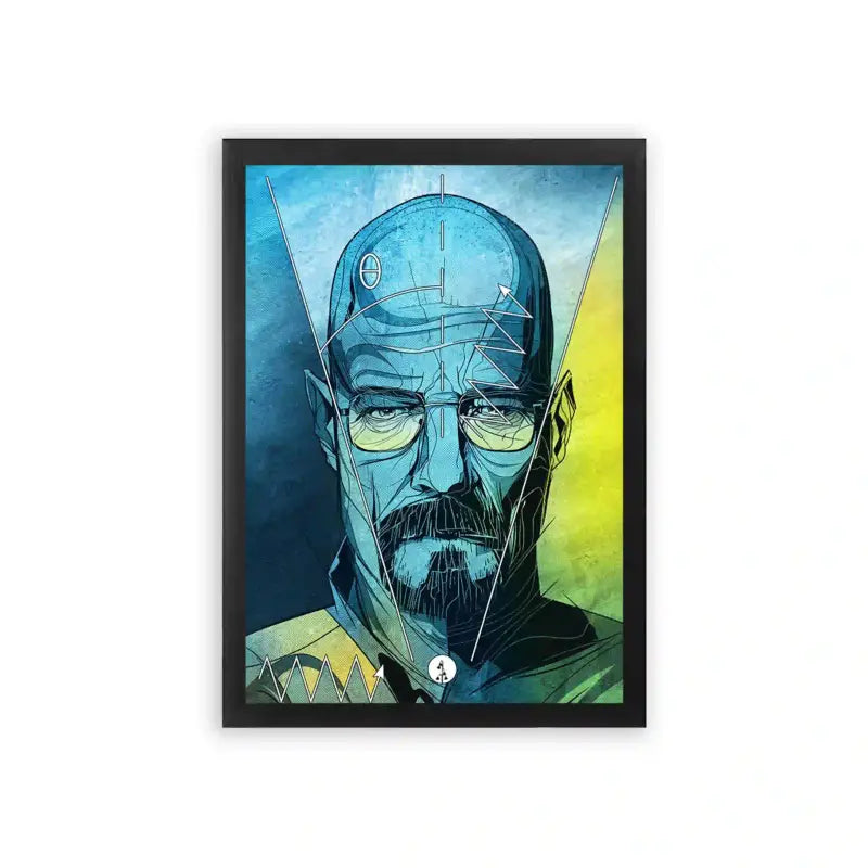 Breaking Bad 'From Teacher To Tyrant' Framed Poster Black Premium Wood