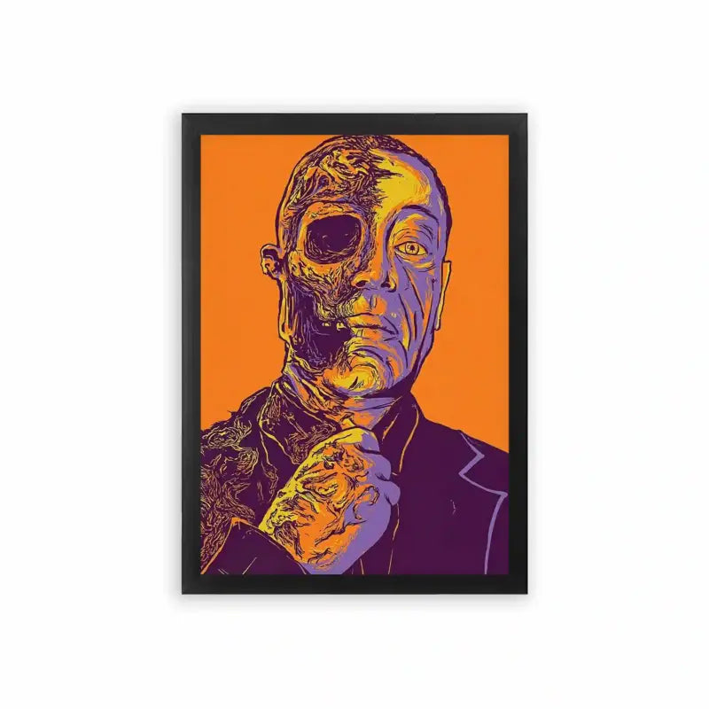 Breaking Bad 'The End of Fring' Framed Poster Black Premium Wood