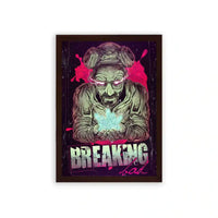 Breaking Bad 'The Formula of Power' Framed Poster Brown Premium Wood