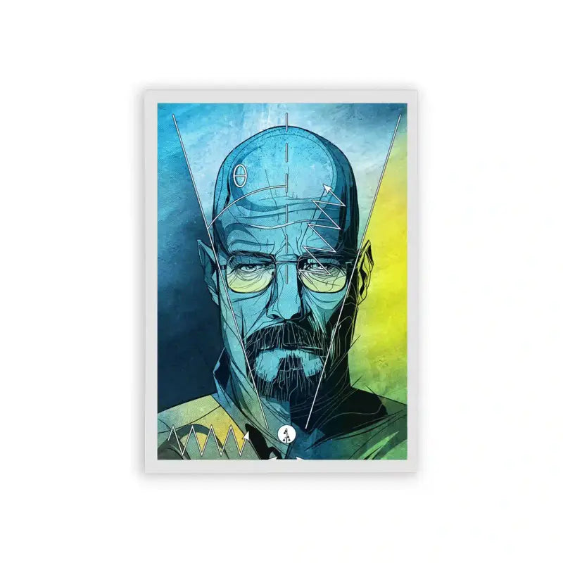 Breaking Bad 'From Teacher To Tyrant' Framed Poster White Hard Fiber