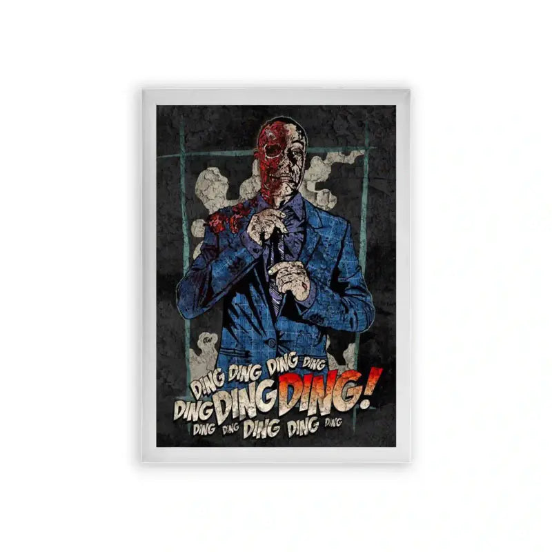 Breaking Bad 'Face Off' Framed Poster White Premium Wood