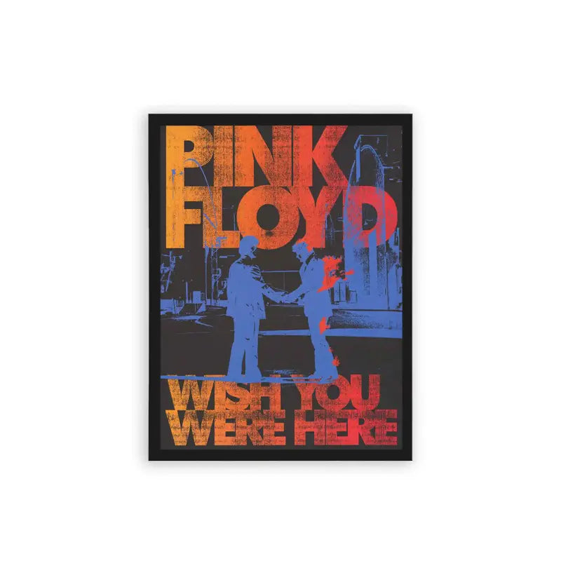 Pink Floyd 'Wish You Were Here' Framed Poster Black Hard Fiber