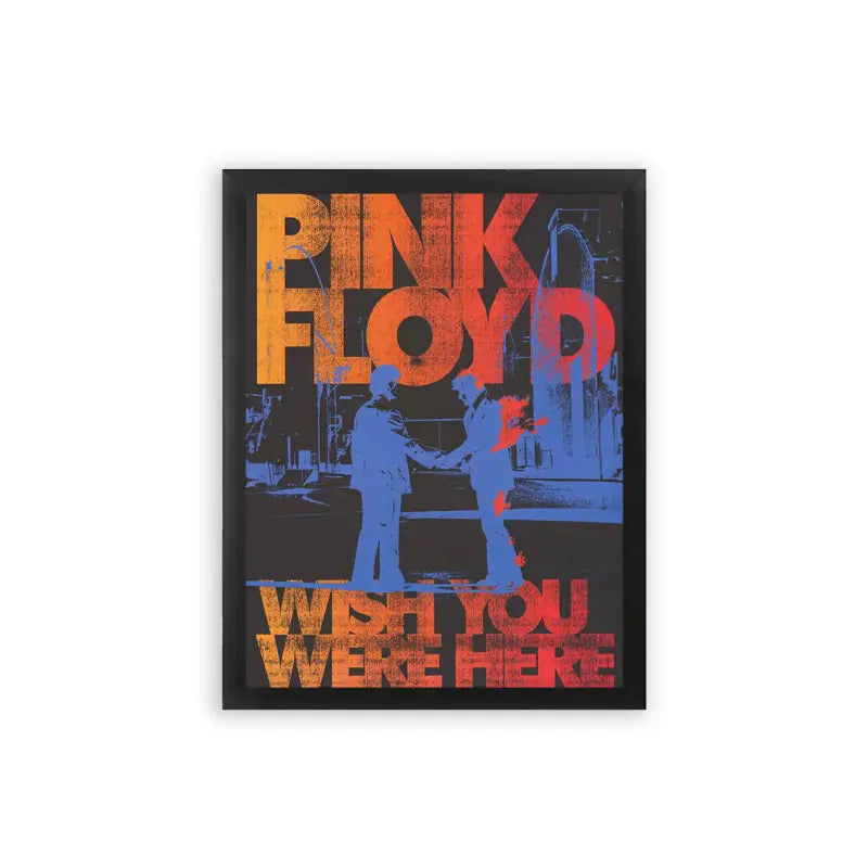 Pink Floyd 'Wish You Were Here' Framed Poster Black Premium Wood