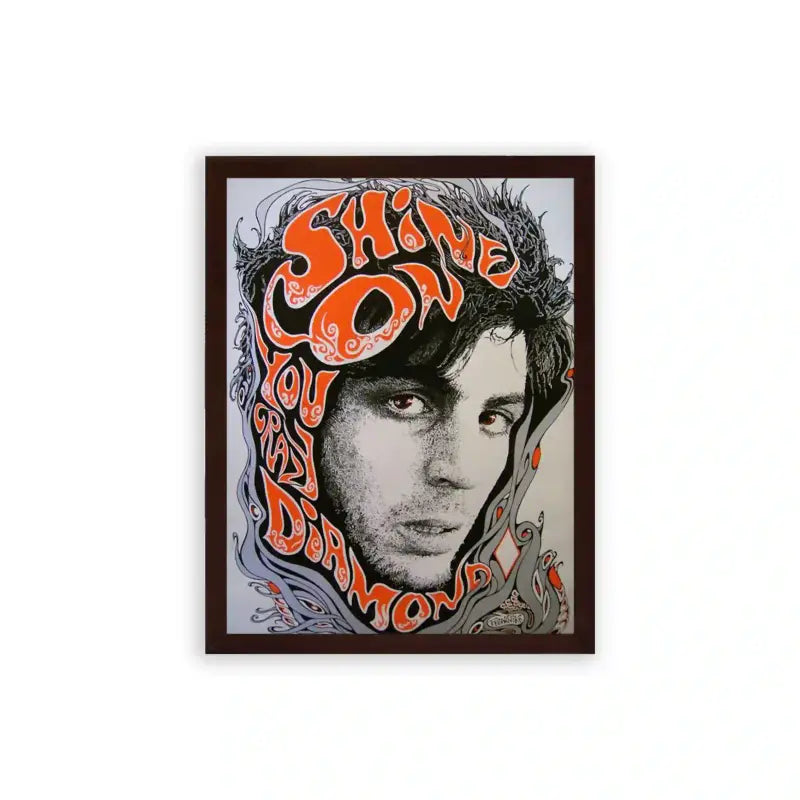 Pink Floyd 'Shine On' Framed Poster Brown Premium Wood