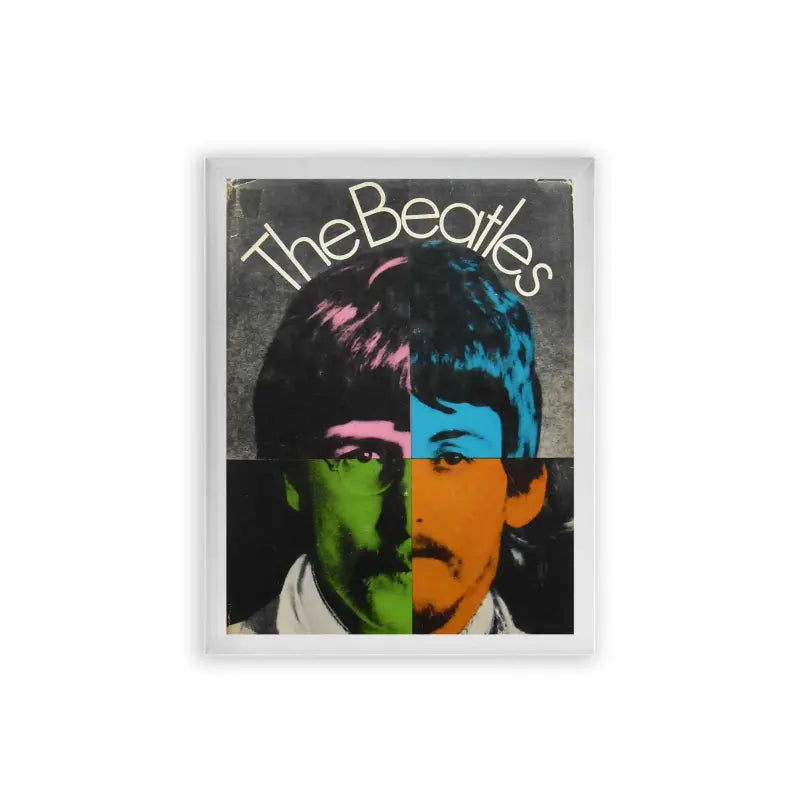 The Beatles 'The Fab Four' Framed Poster White Premium Wood