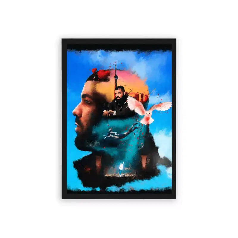 Drake 'The Essence of Drake' Framed Poster Black Hard Fiber