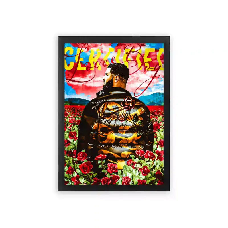 Drake 'Certified Lover Boy' Framed Poster Black Premium Wood