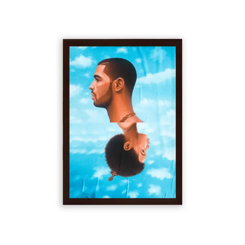 Drake 'Nothing Was The Same' Framed Poster Brown Premium Wood