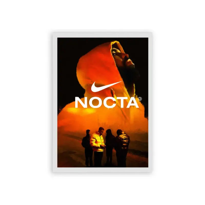 Drake 'NOCTA' Framed Poster White Hard Fiber