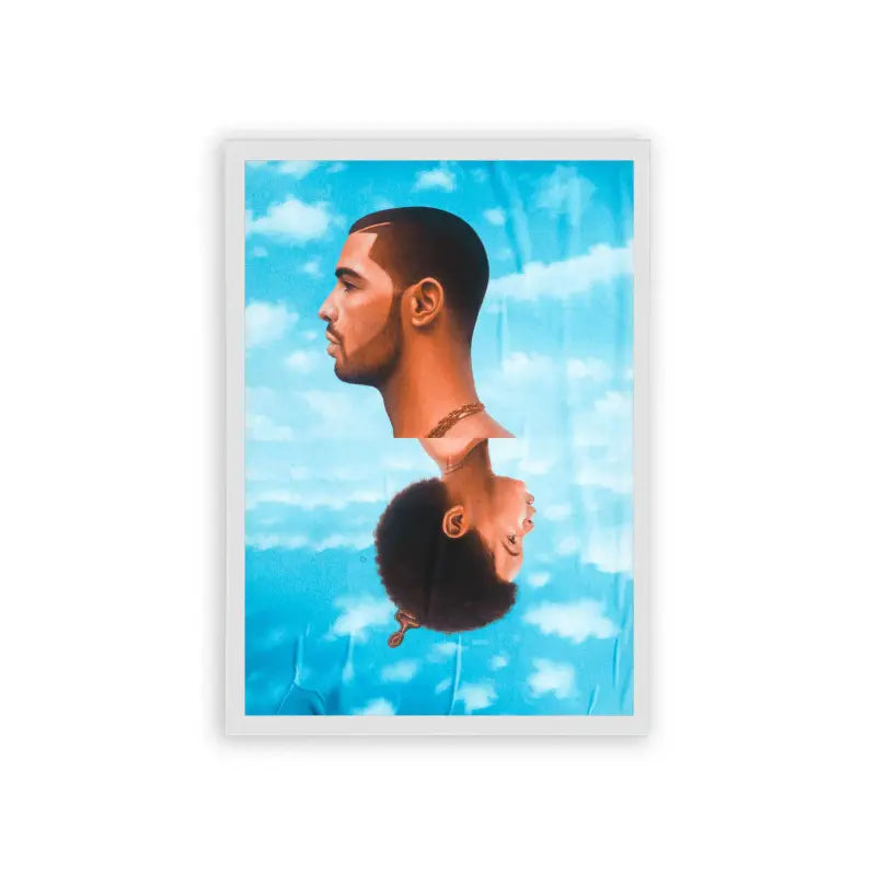 Drake 'Nothing Was The Same' Framed Poster White Hard Fiber