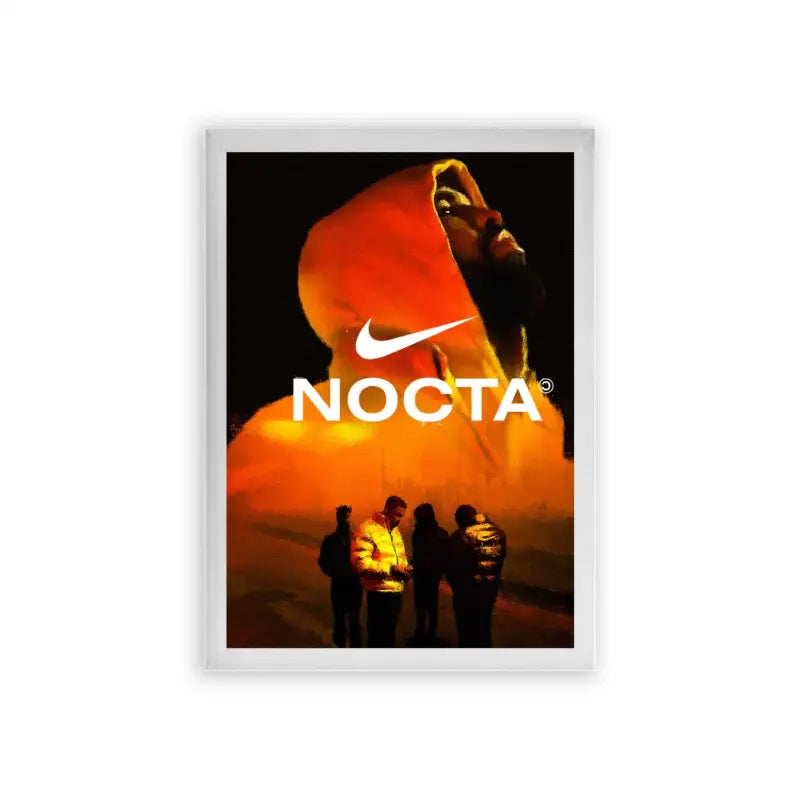 Drake 'NOCTA' Framed Poster White Premium Wood