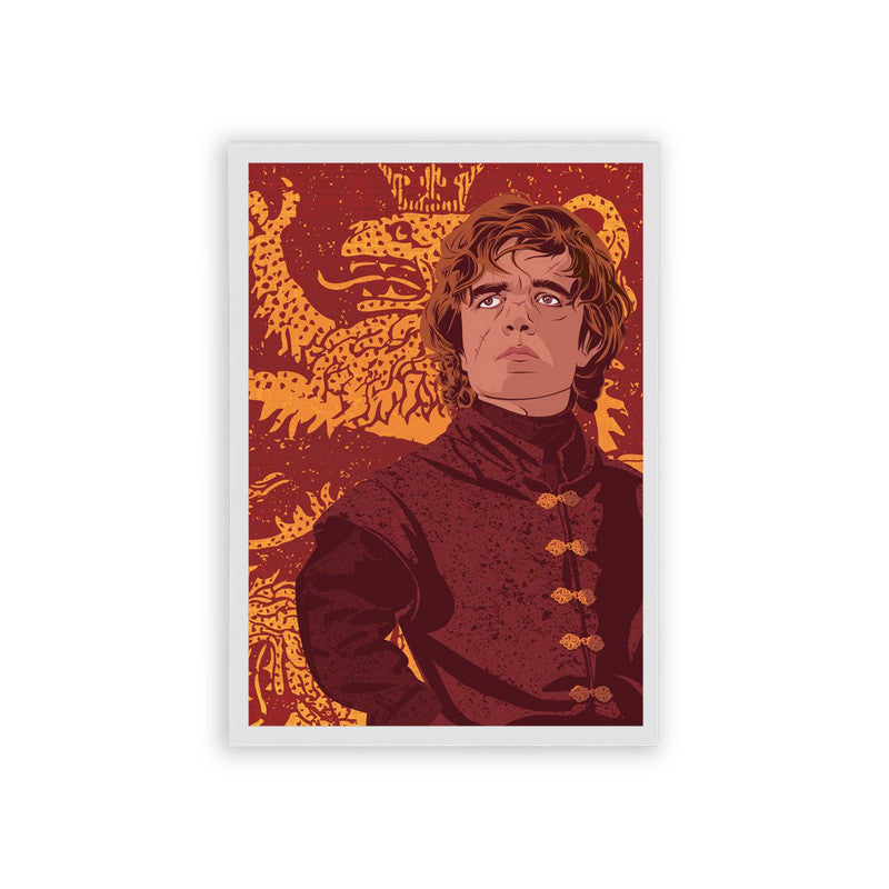 Game of Thrones 'Tyrion' Framed Poster White Hard Fiber