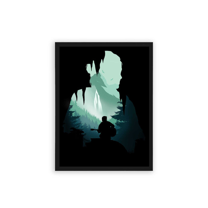 The Last of Us 'Ellie' Framed Poster Black Hard Fiber