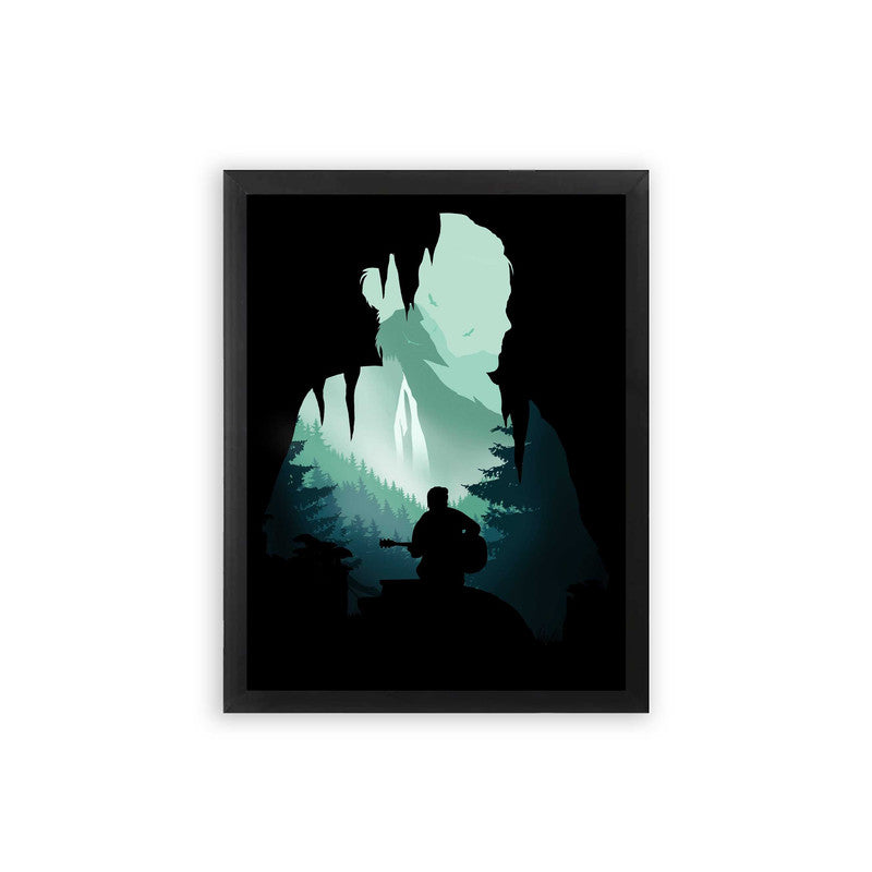 The Last of Us 'Ellie' Framed Poster Black Premium Wood