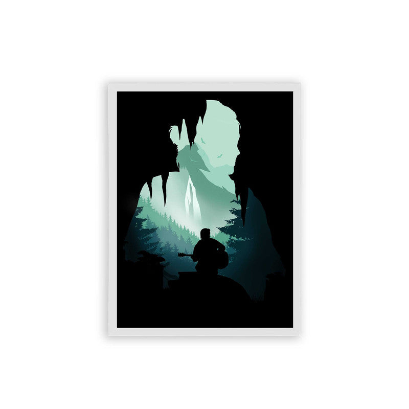 The Last of Us 'Ellie' Framed Poster White Hard Fiber