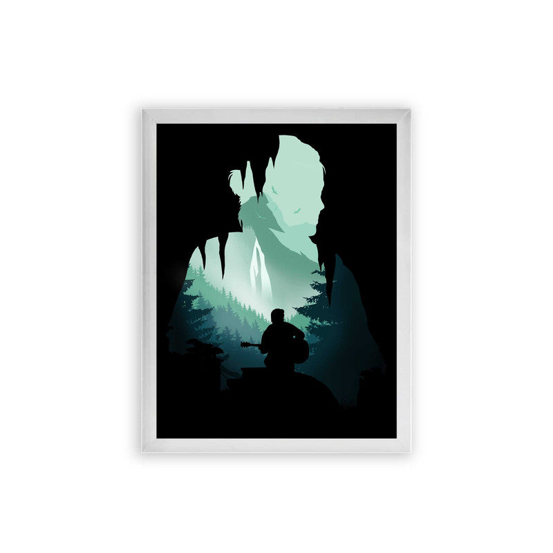 The Last of Us 'Ellie' Framed Poster White Premium Wood