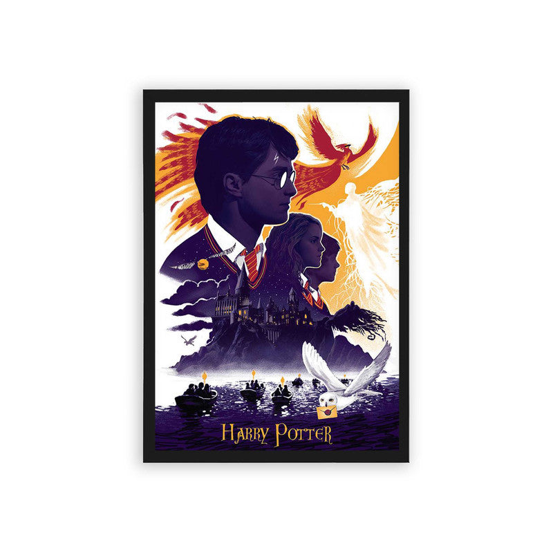 Harry Potter 'Order of the Phoenix' Framed Poster Black Hard Fiber