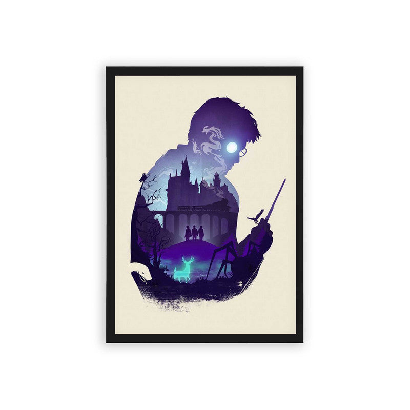 Harry Potter 'The Boy Who Lived' Framed Poster Black Hard Fiber