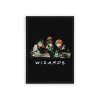 Harry Potter 'Wizards' Framed Poster Black Hard Fiber