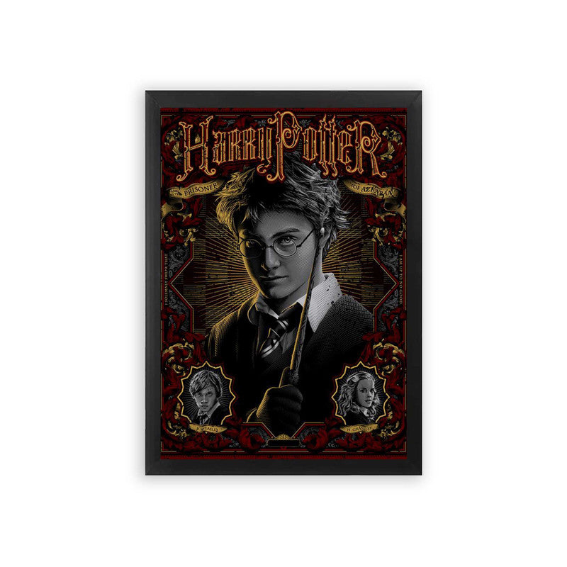 Harry Potter 'Prisoner of Azkaban' Framed Poster Black Premium Wood