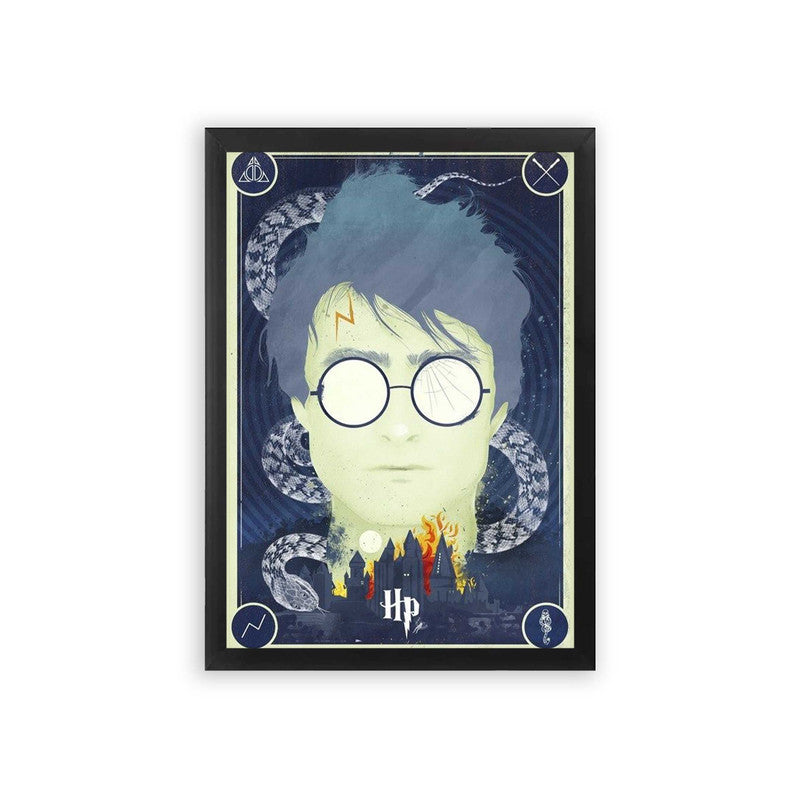 Harry Potter 'The Chosen One' Framed Poster Black Premium Wood