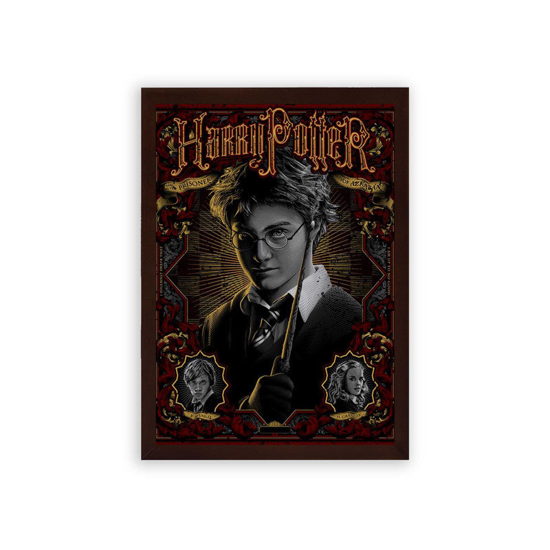 Harry Potter 'Prisoner of Azkaban' Framed Poster Brown Premium Wood