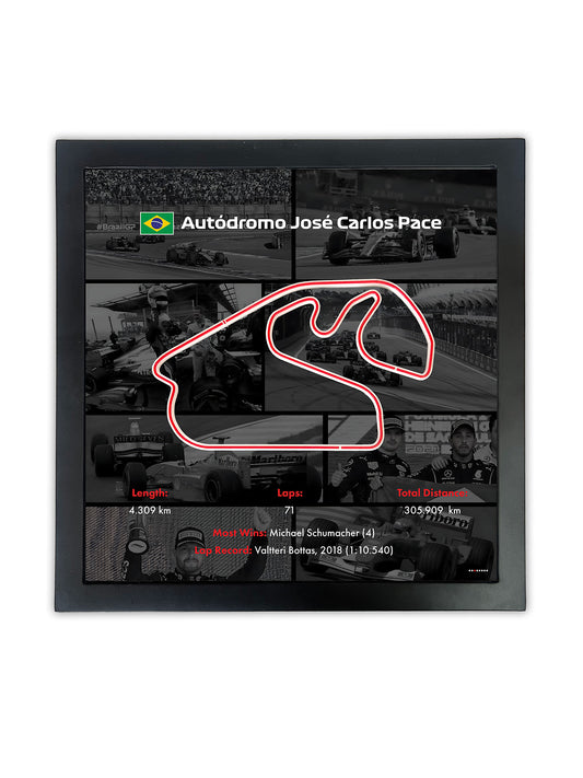 F1 Framed Track 'Autodromo Carlos Pace'