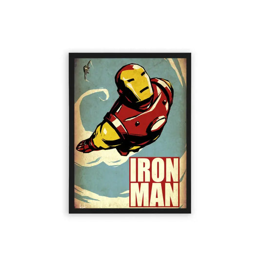 Iron Man 'Classic Armor' Framed Poster Black Hard Fiber