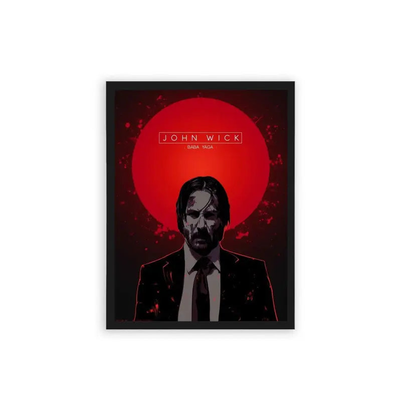 John Wick 'Blood Oath' Framed Poster Black Hard Fiber