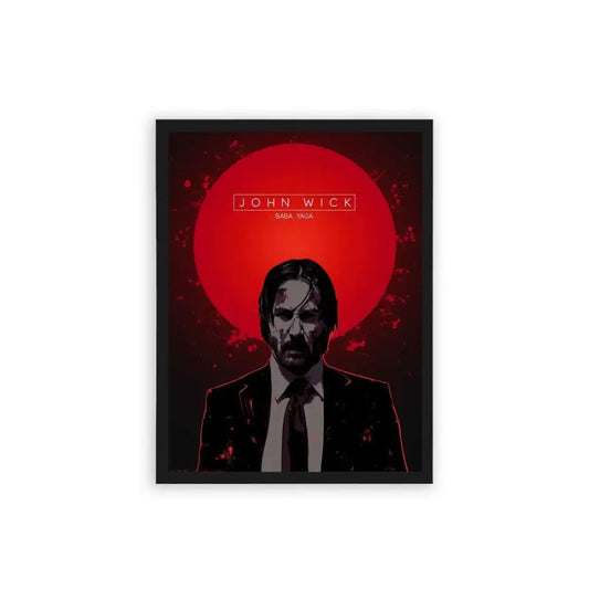 John Wick 'Blood Oath' Framed Poster Black Hard Fiber