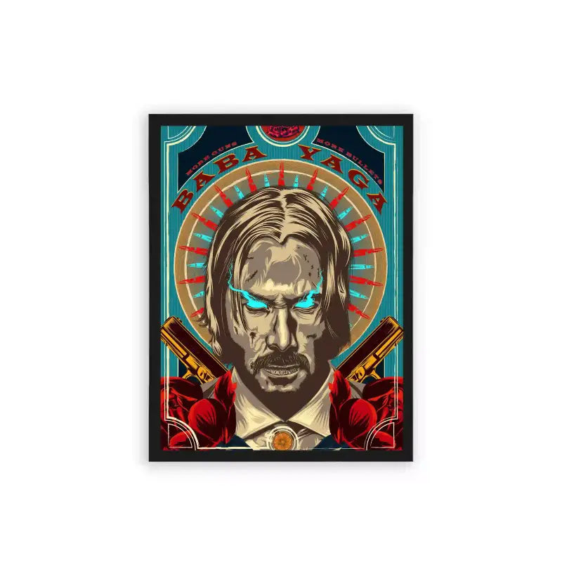 John Wick 'The Legend of Wick' Framed Poster Black Hard Fiber