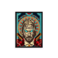 John Wick 'The Legend of Wick' Framed Poster Black Hard Fiber