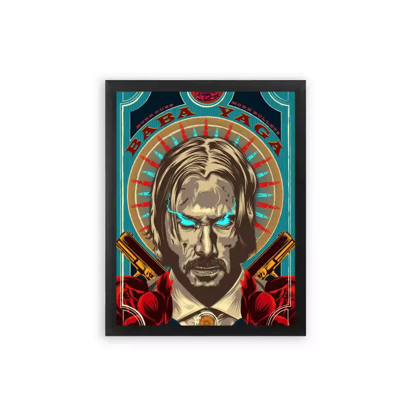 John Wick 'The Legend of Wick' Framed Poster Black Premium Wood