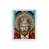 John Wick 'The Legend of Wick' Framed Poster White Premium Wood
