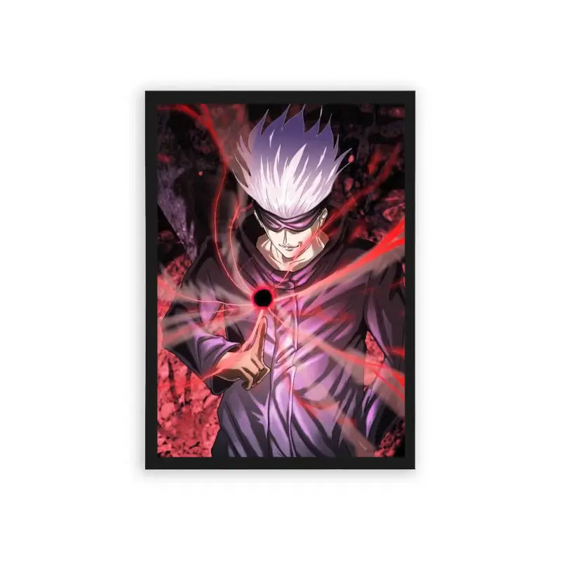 Jujutsu Kaisen 'Cursed Techniques' Framed Poster Black Hard Fiber