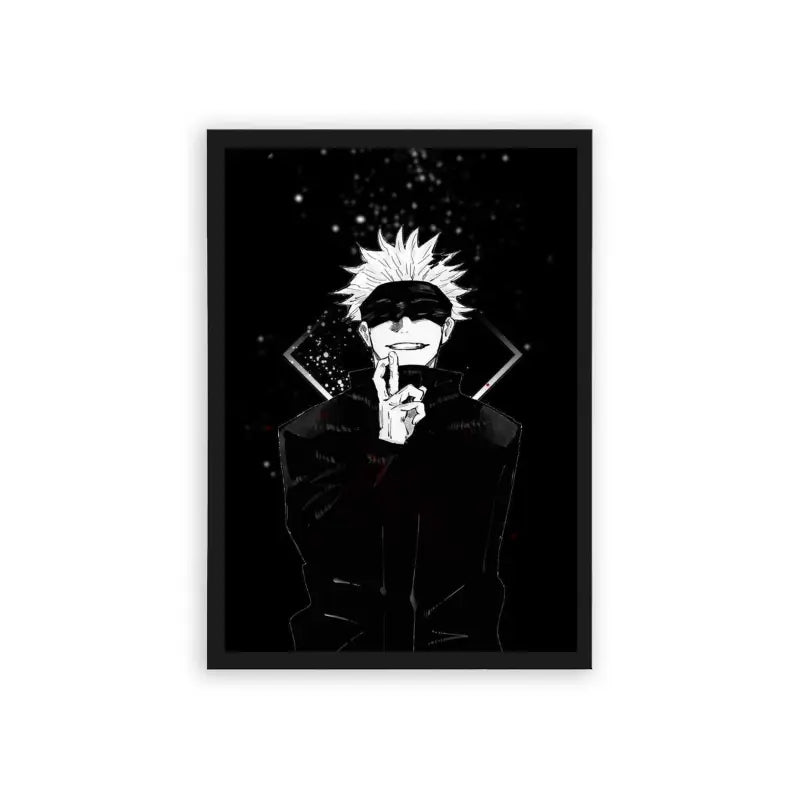 Jujutsu Kaisen 'Enigmatic Energy' Framed Poster Black Hard Fiber