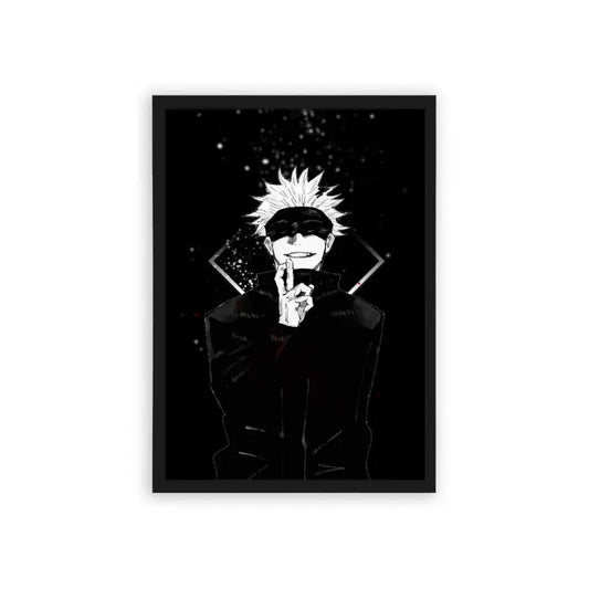 Jujutsu Kaisen 'Enigmatic Energy' Framed Poster Black Hard Fiber