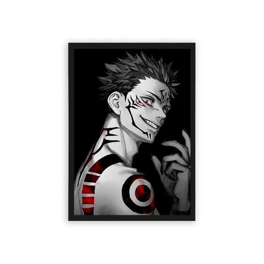 Jujutsu Kaisen 'Eyes of a Jujutsu Warrior' Framed Poster Black Hard Fiber